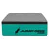 The Jump Training Agility 12" Cushion Platform is a rectangular teal and gray cushion with a black jumping dog silhouette and "JUMP DOG .COM" printed on the side.