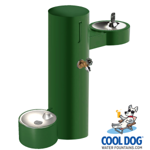 COOL DOG Water Fountain - Dog Bowl w/ ADA Bowl & Pet Hose (SST)