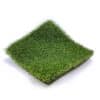 A square sample of artificial grass, shown against a white background. The grass fibers are green and upright, creating a dense, realistic lawn appearance.